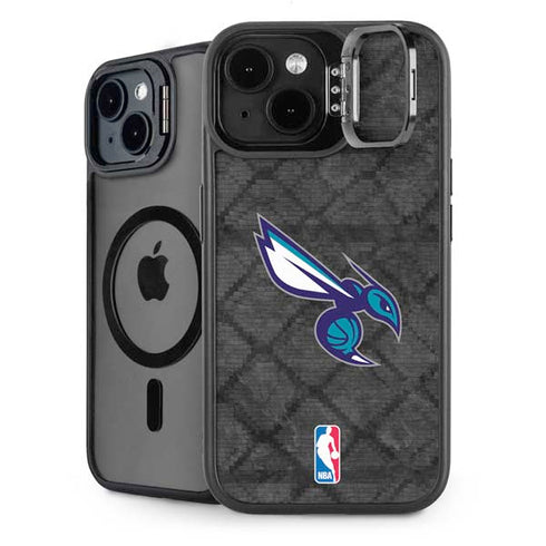 NBA Charlotte Hornets Dark Rust iPhone 14 Plus Kickstand Case