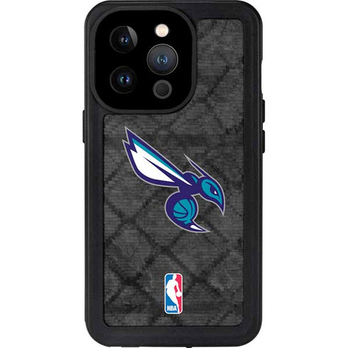 NBA Charlotte Hornets Dark Rust iPhone 15 Pro Waterproof Case