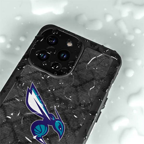 NBA Charlotte Hornets Dark Rust iPhone 15 Pro Waterproof Case