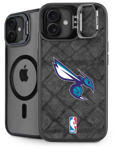 NBA Charlotte Hornets Dark Rust iPhone 16 Kickstand Case