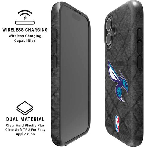 NBA Charlotte Hornets Dark Rust iPhone 16 Magsafe Impact Case