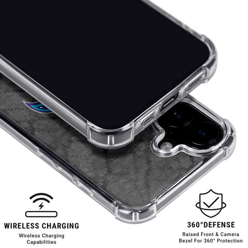 NBA Charlotte Hornets Dark Rust iPhone 16 Plus Clear Case