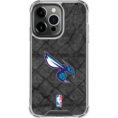 NBA Charlotte Hornets Dark Rust iPhone 16 Pro Clear Case