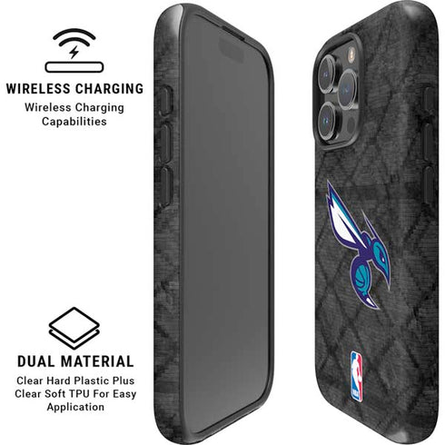 NBA Charlotte Hornets Dark Rust iPhone 16 Pro Magsafe Impact Case