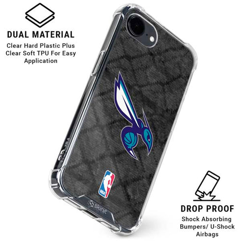 NBA Charlotte Hornets Dark Rust iPhone 16e Clear Case