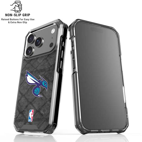 NBA Charlotte Hornets Dark Rust iPhone 18 Pro Clear Case