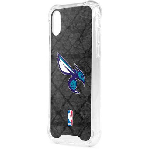 NBA Charlotte Hornets Dark Rust iPhone XS Clear Case