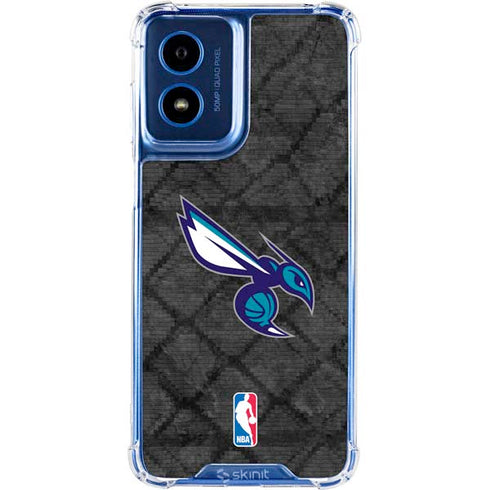 NBA Charlotte Hornets Dark Rust Moto G 5G (2024) Clear Case