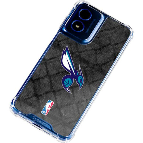 NBA Charlotte Hornets Dark Rust Moto G 5G (2024) Clear Case