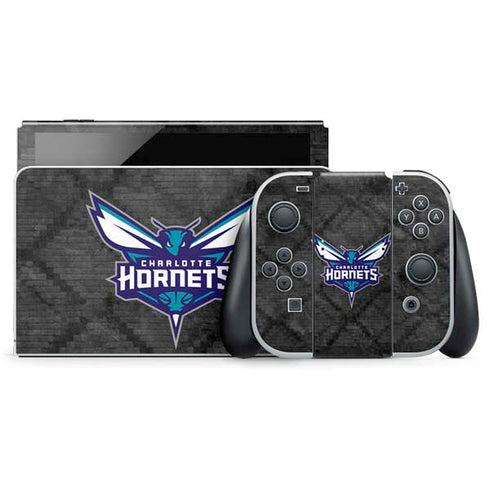 NBA Charlotte Hornets Dark Rust Nintendo Skins