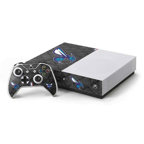NBA Charlotte Hornets Dark Rust Xbox One S Console and Controller Bundle Skin