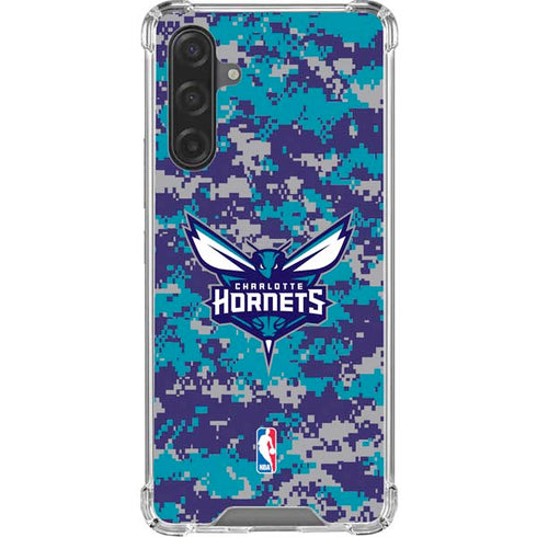 NBA Charlotte Hornets Digi Camo Galaxy A17 Clear Case
