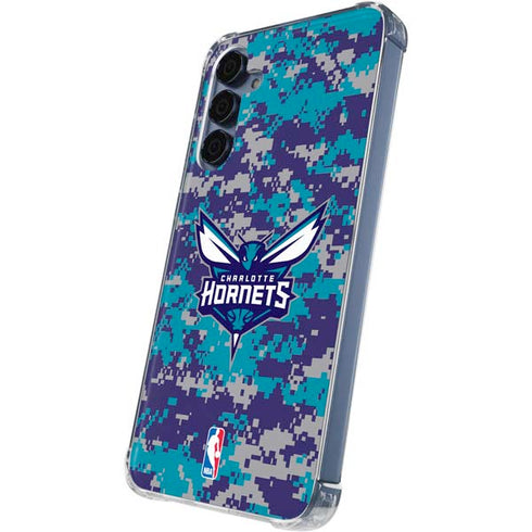 NBA Charlotte Hornets Digi Camo Galaxy A35 5G Clear Case