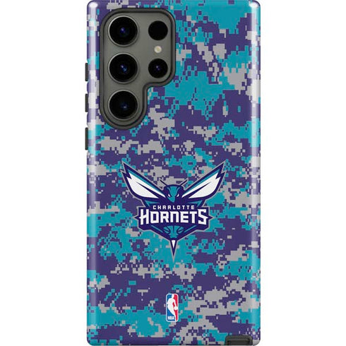 NBA Charlotte Hornets Digi Camo Galaxy S23 Ultra Pro Case