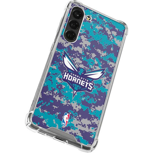 NBA Charlotte Hornets Digi Camo Galaxy S24 FE Clear Case