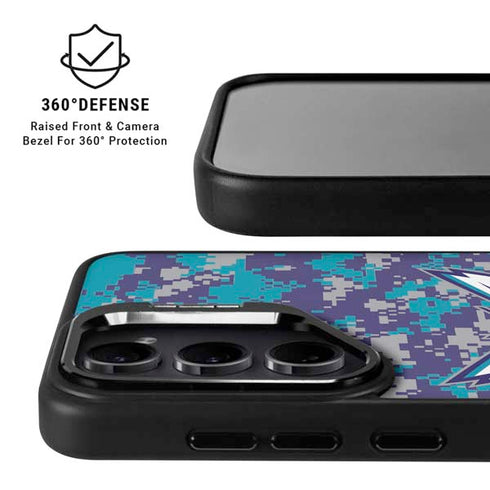 NBA Charlotte Hornets Digi Camo Galaxy S24 FE Kickstand Case