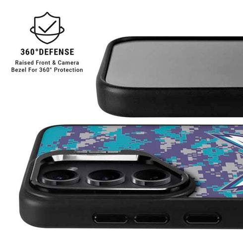 NBA Charlotte Hornets Digi Camo Galaxy S25 Kickstand Case