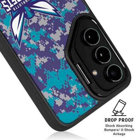 NBA Charlotte Hornets Digi Camo Galaxy S25 Kickstand Case