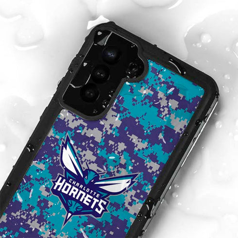 NBA Charlotte Hornets Digi Camo Galaxy S24 Plus Waterproof Case