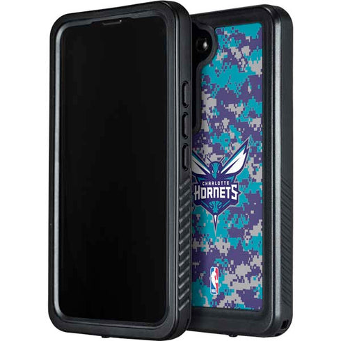 NBA Charlotte Hornets Digi Camo Galaxy S24 Waterproof Case