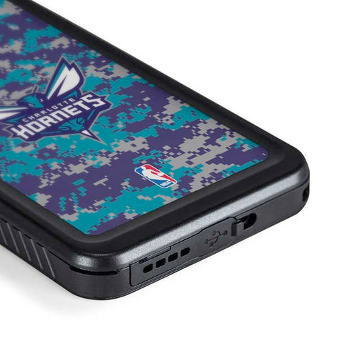 NBA Charlotte Hornets Digi Camo Galaxy S24 Waterproof Case
