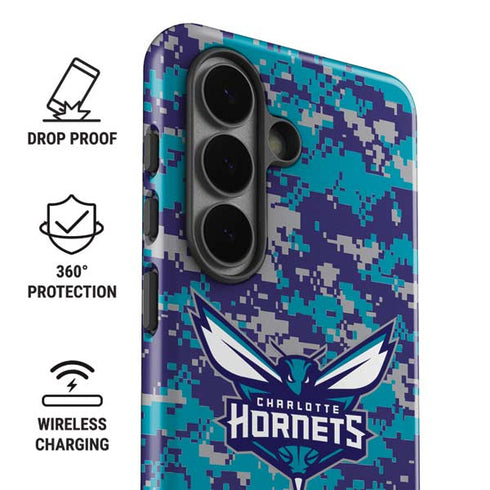 NBA Charlotte Hornets Digi Camo Galaxy S26 Plus Impact Case