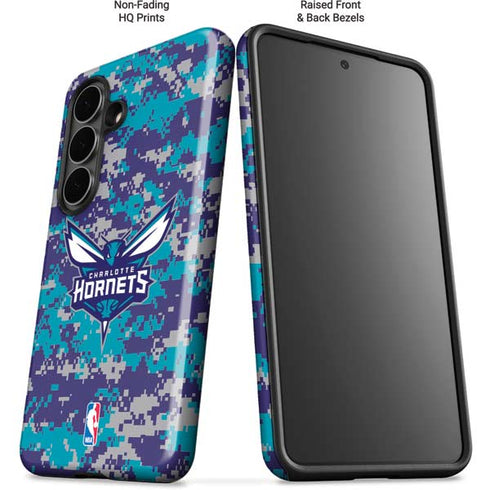 NBA Charlotte Hornets Digi Camo Galaxy S26 Plus Impact Case