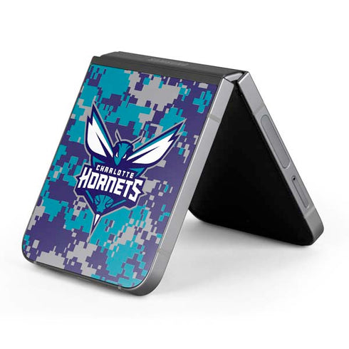 NBA Charlotte Hornets Digi Camo Galaxy Z Flip6 Skin