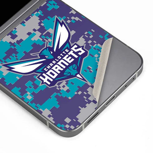 NBA Charlotte Hornets Digi Camo Galaxy Z Flip6 Skin