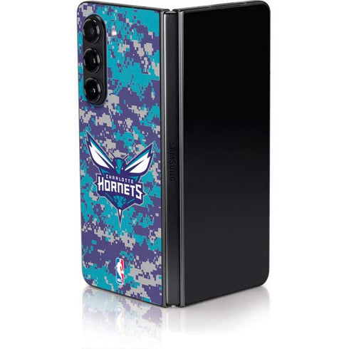 NBA Charlotte Hornets Digi Camo Galaxy Z Fold5 5G Skin