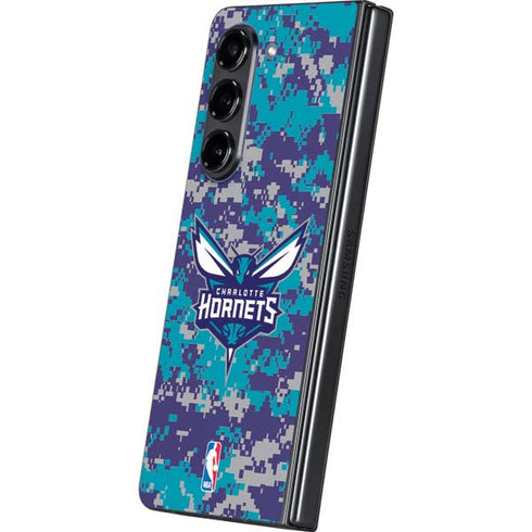NBA Charlotte Hornets Digi Camo Galaxy Z Fold5 5G Skin