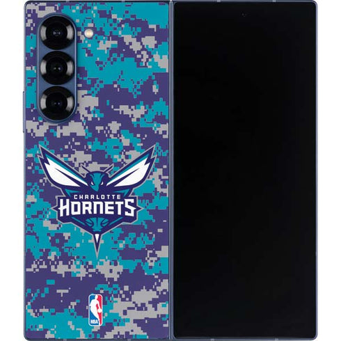 NBA Charlotte Hornets Digi Camo Galaxy Z Fold6 Skin