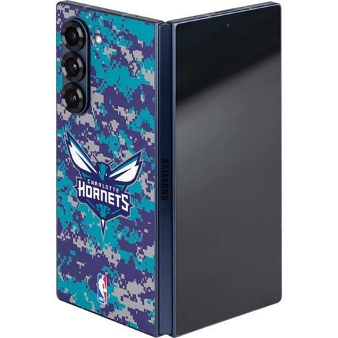 NBA Charlotte Hornets Digi Camo Galaxy Z Fold6 Skin