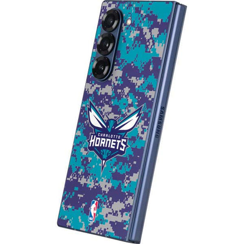 NBA Charlotte Hornets Digi Camo Galaxy Z Fold6 Skin