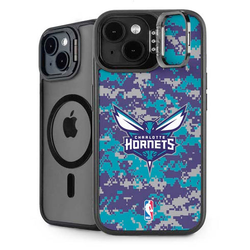 NBA Charlotte Hornets Digi Camo iPhone 13 Kickstand Case