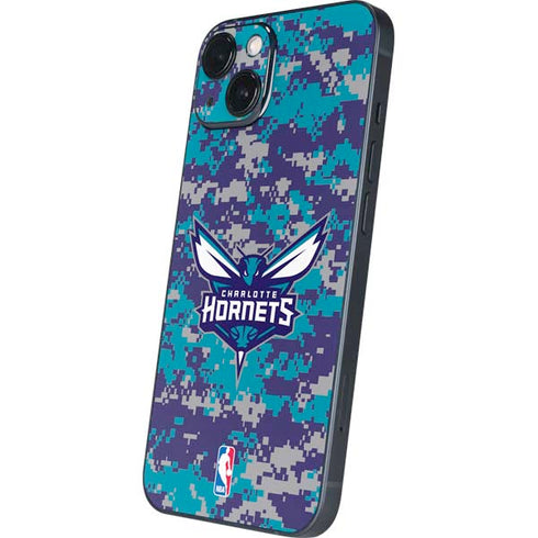 NBA Charlotte Hornets Digi Camo iPhone 15 Skin