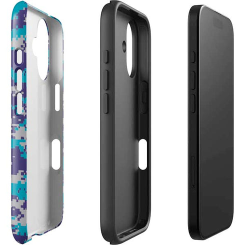 NBA Charlotte Hornets Digi Camo iPhone 16 Impact Case