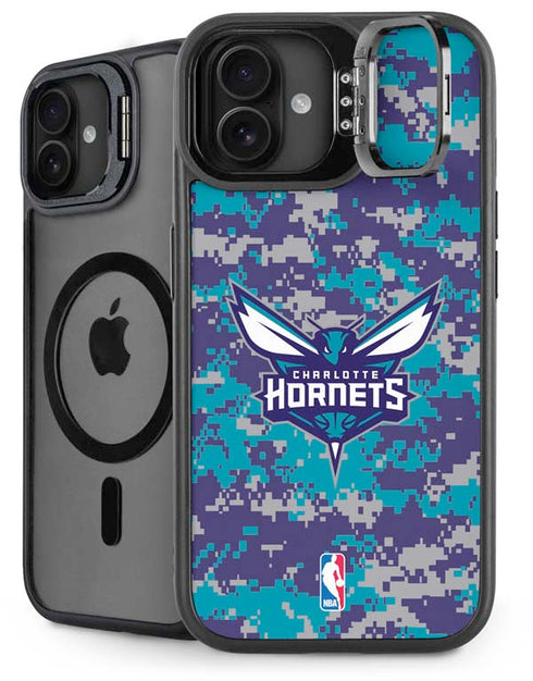 NBA Charlotte Hornets Digi Camo iPhone 16 Plus Kickstand Case