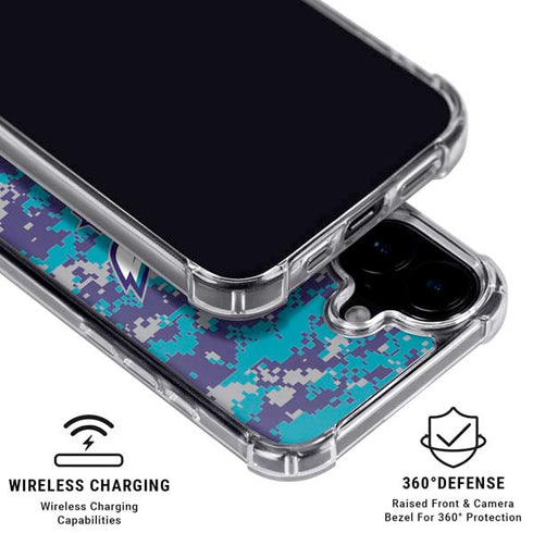 NBA Charlotte Hornets Digi Camo iPhone 16 Plus MagSafe Case