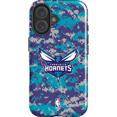 NBA Charlotte Hornets Digi Camo iPhone 16 Plus Magsafe Impact Case