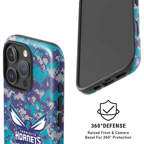 NBA Charlotte Hornets Digi Camo iPhone 16 Pro Magsafe Impact Case