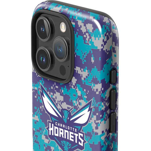 NBA Charlotte Hornets Digi Camo iPhone 16 Pro Max Impact Case