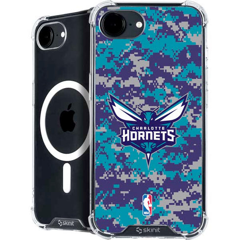 NBA Charlotte Hornets Digi Camo iPhone 16e MagSafe Case