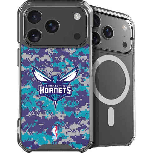NBA Charlotte Hornets Digi Camo iPhone 18 Pro MagSafe Case