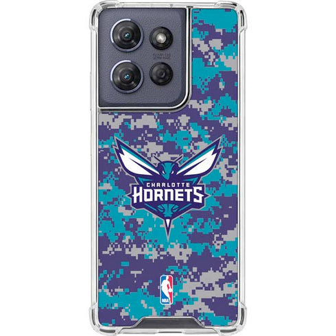NBA Charlotte Hornets Digi Camo Moto G 5G (2025) Clear Case