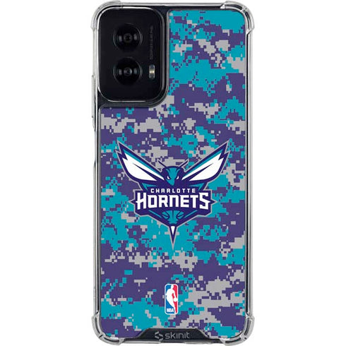 NBA Charlotte Hornets Digi Camo Moto G Power 5G (2024) Clear Case