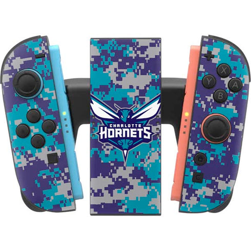 NBA Charlotte Hornets Digi Camo Nintendo Switch 2 (2025) Joy-Con Controller Skin