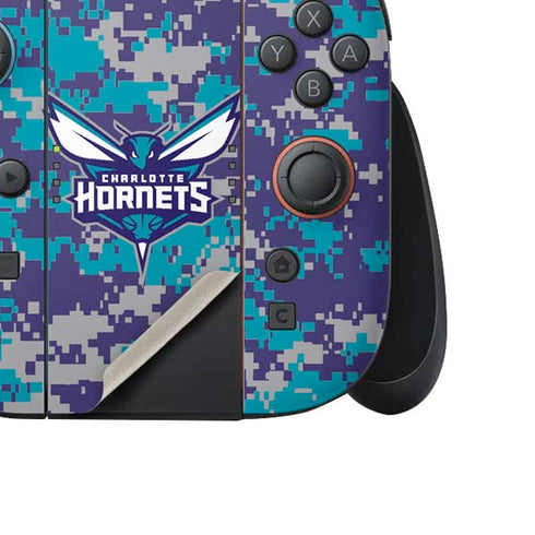 NBA Charlotte Hornets Digi Camo Nintendo Switch 2 (2025) Joy-Con Controller Skin
