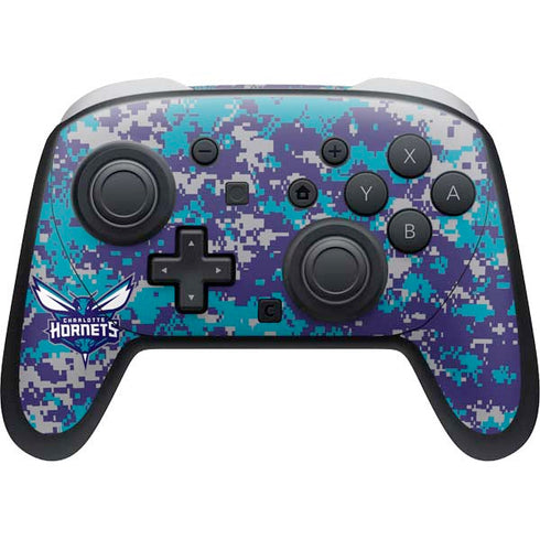 NBA Charlotte Hornets Digi Camo Nintendo Skins