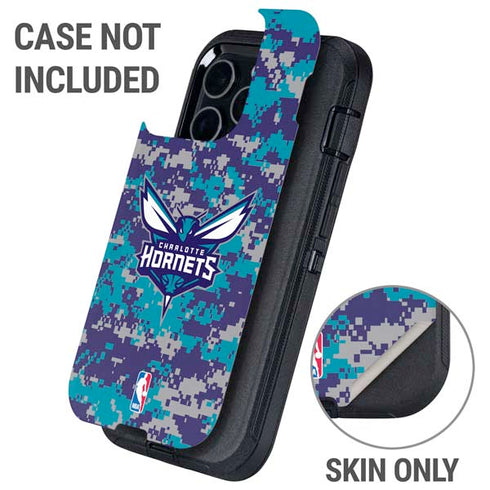 NBA Charlotte Hornets Digi Camo Otterbox Defender iPhone Skin